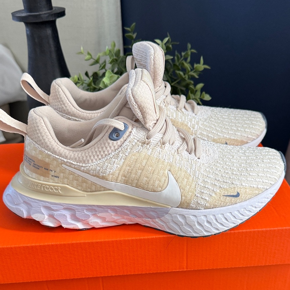 Nike Cream Athletic Sneakers